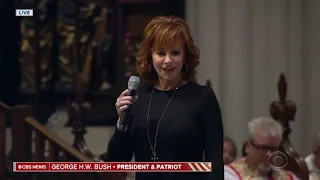 20181228048 Reba McEntire Performs 'The Lord's Prayer' At Bush Funeral