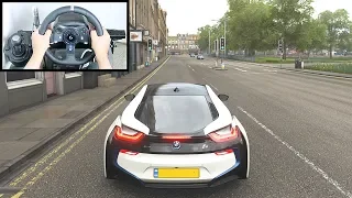Forza Horizon 4 BMW i8 (Steering Wheel + Paddle Shifter) Gameplay