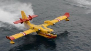 Canadian Water Bombers At Work