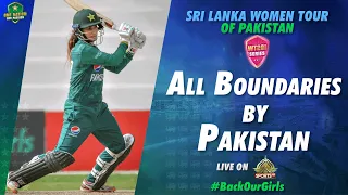 All Boundaries By Pakistan | Pakistan Women vs Sri Lanka Women | 3rd T20I 2022 | PCB | MN1T