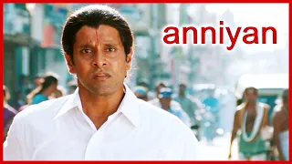 Anniyan Tamil Movie | Ambi's worry about Society | Vikram | Sadha | Vivek | Prakash Raj