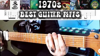 Top 10 Guitar Riffs Of 70s | With Tabs