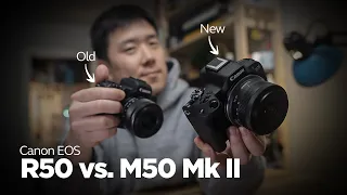 Canon EOS R50 vs. M50 Mk II - Detailed Review and Comparison of YouTube Cameras