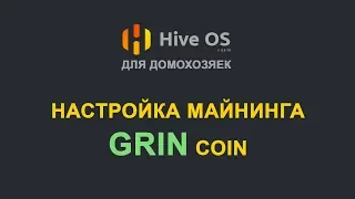 Hive OS - Настройка майнинга GRIN coin на красных и зелёных.
