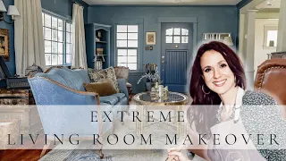 EXTREME LIVING ROOM MAKEOVER ✨Jane Austen Inspired ✨ DIY From Start to Finish!