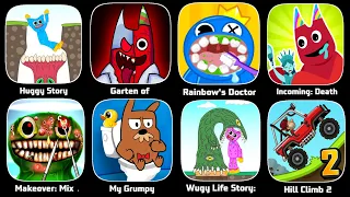 Huggy Story, Wugy Life Story, Garten Of Rainbow, Rainbow Incoming, Rainbow Doctor, My Grumpy, Hcr2