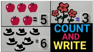 Count and write Numbers| Maths for kindergarten #sheeladeymaam | Count and write