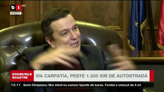 DRUMURILE NOASTRE. VIA CARPATIA, PROIECT STRATEGIC. INTERVIU CU MINISTRUL SORIN GRINDEANU P1/2