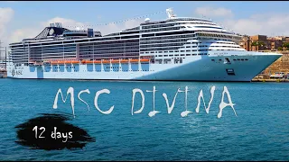 MSC Divina- CARIBBEAN CRUISES-12 Days MSC Cruise + DJI fotage Dron/Balcony Cabin/Complete Tour. 4k