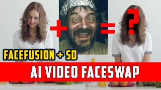 Perfect AI Face Swap in Video. Stable Diffusion plus FaceFusion