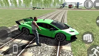 Lamborghini vs Train in Indian Bikes Driving 3d | RGS Tools Indian bikes driving 3d