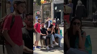 Supermodel Walking On Street. 🔥😍 #shortvideo #shorts #trending #viral #tiktok  #socialexperiment