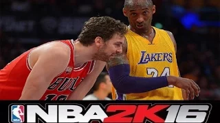 NBA 2k16 -Kobe Bryant vs Pau Gasol Highlights-