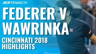 Roger Federer v Stan Wawrinka: Cincinnati 2018 Extended Highlights