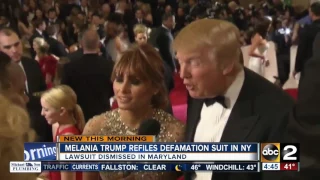 Melania Trump re-files Daily Mail lawsuit in NY