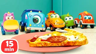 Машинки Мокас готовят ПИЦЦУ! 🍕 Мультики для детей про машинки