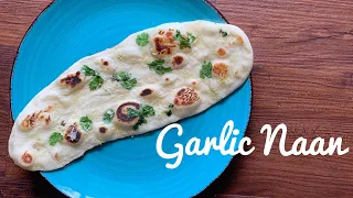 How To Make Naan - Garlic Naan On Electric  Stove - No Oven No Tandoor No Yeast Garlic Butter Naan