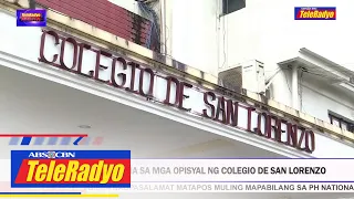 DepEd nakipagpulong na sa mga opisyal ng Colegio De San Lorenzo | TELERADYO BALITA (19 August 2022)