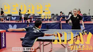 George Guo vs Aljay Villena | Hardbat Men's Singles | 2022 U.S. OPEN TABLE TENNIS CHAMPIONSHIPS