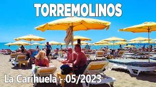 Torremolinos La Carihuela Walking Tour Malaga Costa del Sol Spain May 2023 [4K]
