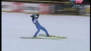 Kamil Stoch Planica 2010 Konkurs Drużynowy skok 2 - 222.5m Stary rekord życiowy