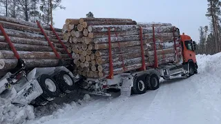 Лесовозы. Небольшая подборка от коллег лесовозников. Лесовозные будни. Не смог не выложить Камазик💪