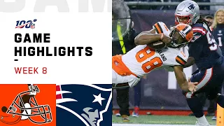 Browns vs. Patriots Week 8 Highlights | NFL 2019