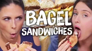 INSANE Bagel Sandwich Combinations!! (Cheat Day)