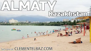 5 minutes walk through the streets of Almaty, Kazakhstan - Virtual city tour