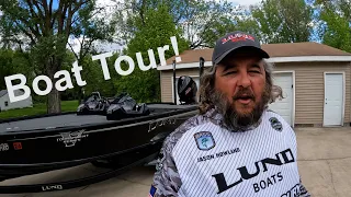 Touring my new Lund 2075 Pro V Bass Boat