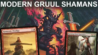 DOUBLE YOUR TROUBLE! Modern Gruul Shamans. Explosive Rage Forger Harmonic Prodigy Meat Grinder MTG