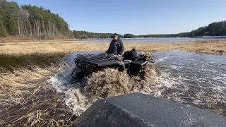 Обкатка Вездеходов Квадроциклов T-REX. Весенняя покатушка часть первая.