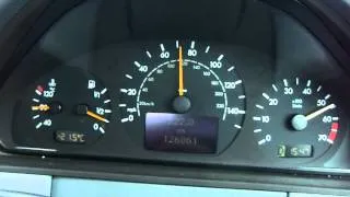 Mercedes Benz E240 W210  acceleration 0-160 km/h