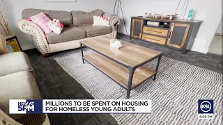 Millions to be spent on housing for homeless young adults