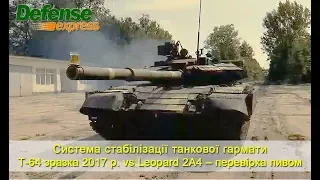 Система стабілізації танкової гармати Т-64 зразка 2017 р. vs Leopard 2А4 – перевірка пивом