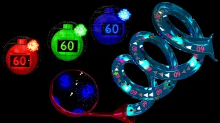 1 Minute Timer Bomb 💣 Marble Race | 3D Timer