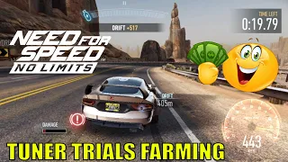 CASH + BLACK EDITION PARTS FARMING | NEED FOR SPEED NO LIMITS TUNER TRIALS ALL ACCESS PASS