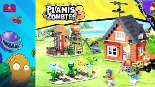 Lego Plants vs Zombies: PVZ3 Guard Manor Brick Set Unbox & Build | Unofficial Lego