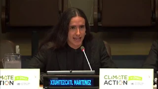 "Urgency of climate crisis encompasses everything else we care about" - Indigenous Climate Activist