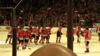 Blackhawks/Blues 4/6/14 End of Game