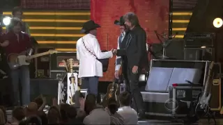 George Strait singing Boot Scootin' Boogie (HD) - Brooks and Dunn ACM Last Rodeo