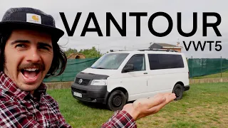 VANTOUR EN ESPAÑOL VOLKSWAGEN T5 CAMPERIZACIÓN SIN HOMOLOGAR