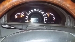 Mercedes CL 500 Cold start up engine