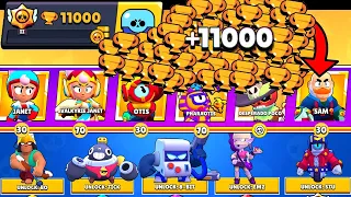 NONSTOP to 11000 TROPHIES Without Collecting ANY REWARDS! Brawl Stars