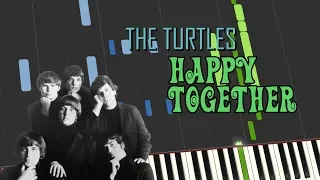 The Turtles - HAPPY TOGETHER (Piano tutorial)