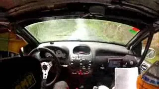 Onboard Fran Pena - Sergio Diaz test Peugeot 206 gr. a volante racc galicia 2012