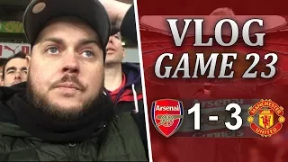 ARSENAL 1 v 3 MAN UNITED - WE DID NOT DESERVE TO LOSE - MATCHDAY VLOG