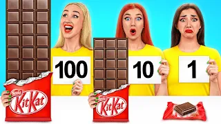 100 Schichten Nahrung Challenge | Lustige Essenssituationen von Multi DO Challenge