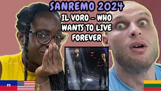 Il Volo - Who Wants To Live Forever Reaction (Italy🇮🇹 SANREMO 2024)| FIRST TIME LISTENING TO IL VOLO