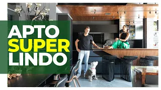 SUPER APARTAMENTO DOS SONHOS - COZINHA INCRÍVEL, SALA INTEGRADA E ARQUITETURA MODERNA FENOMENAL